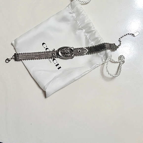 EUC- Coach Mesh Bracelet-Silver - Picture 1 of 5